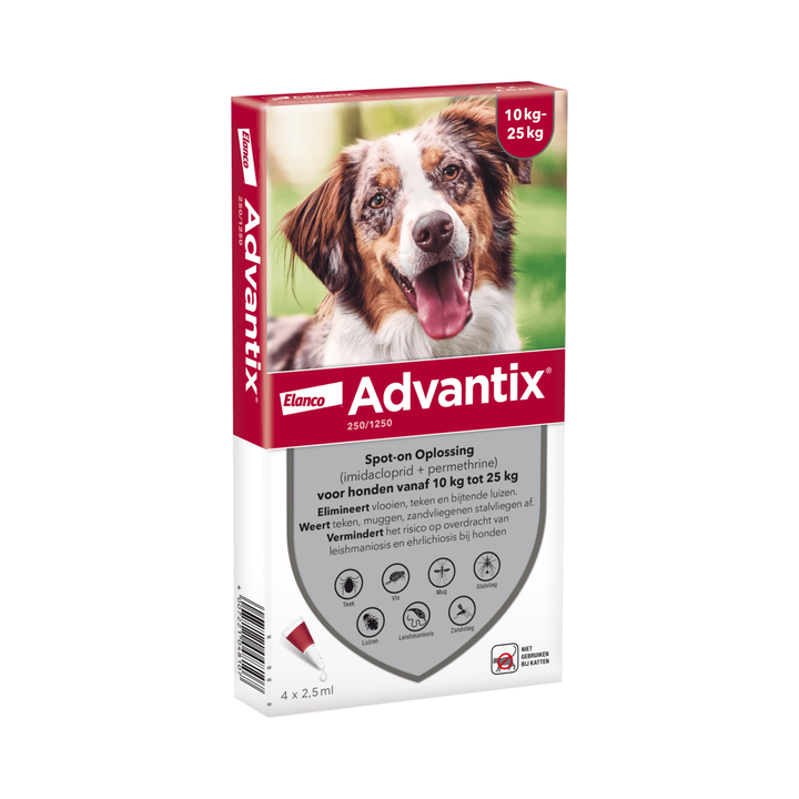 Advantix 10 tot 25 kilo 4 pipetten