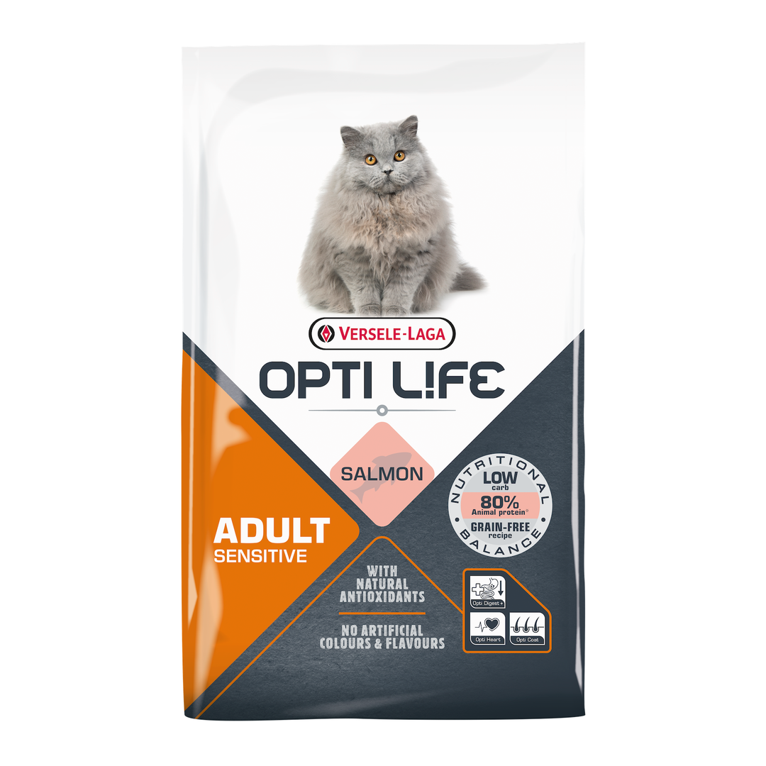 Opti Life Sensitive Zalm Kattenvoer