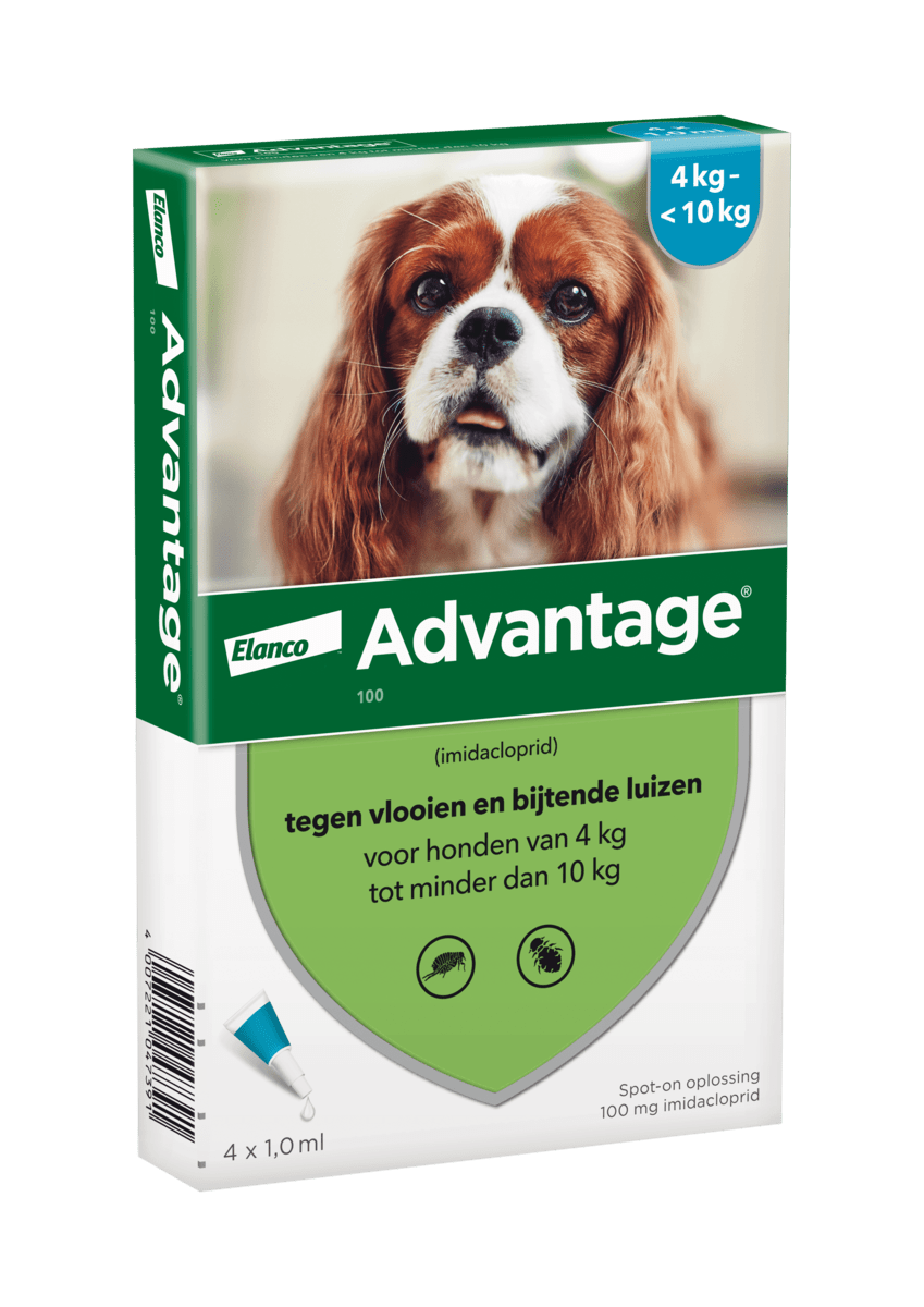 advantage voor honden tussen 4 tot 10 kg