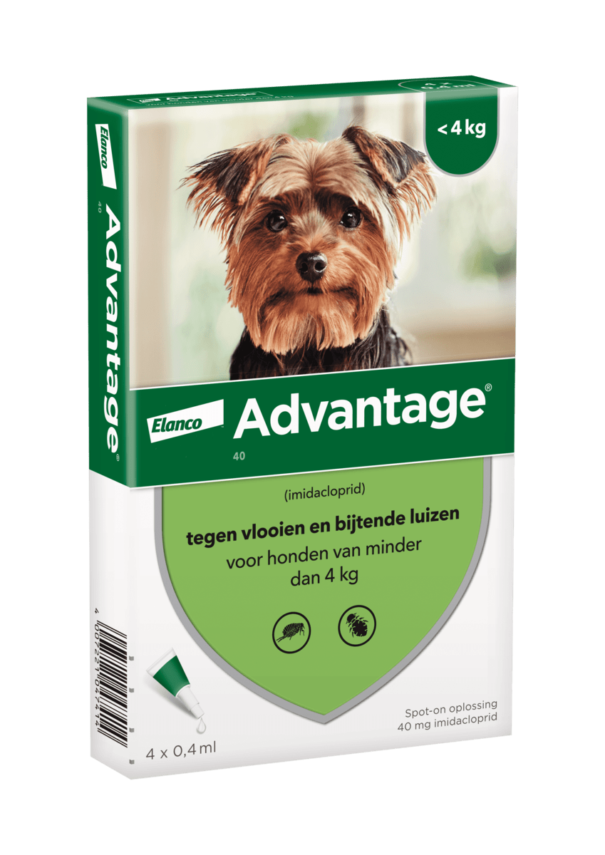 advantage voor honden tot 4 kg