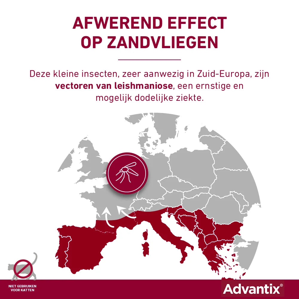 Advantix Afwerend Effect op Zandvliegen