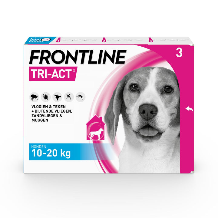 Frontline Tri-Act voor honden van 10 tot 20 kg