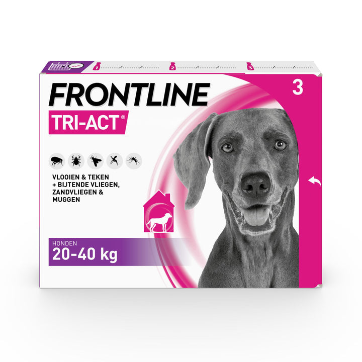 Frontline Tri-Act voor honden van 20 tot 40 kg