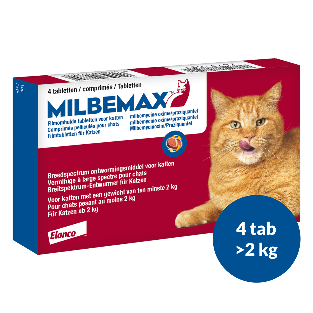 Milbemax Grote Kat Ontwormingstabletten