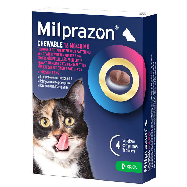 Milprazon Chewable Grote Kat 4 tabletten