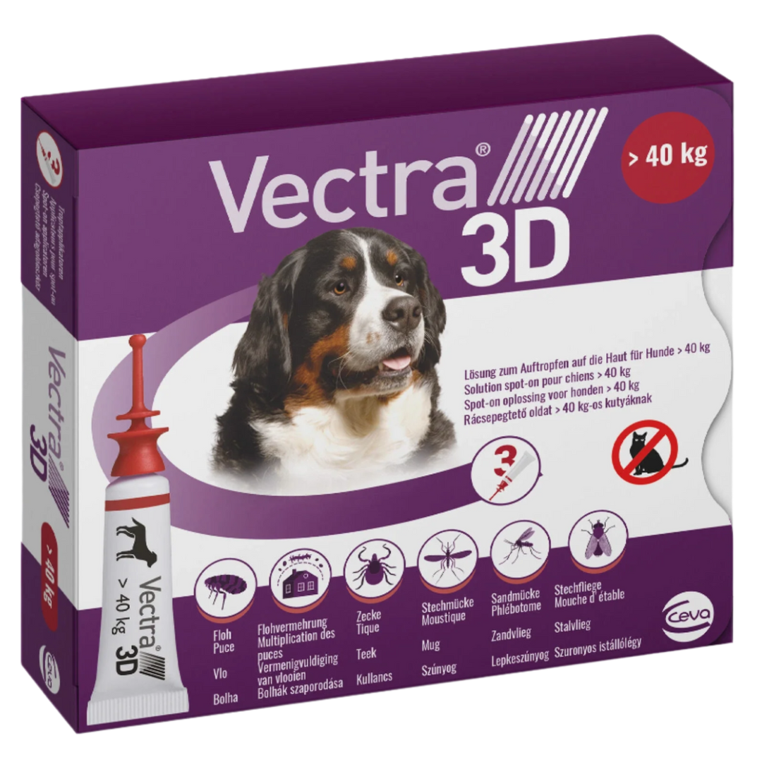 Vectra 3D Anti Vlooi- en Teekmiddel voor Honden Maat XL