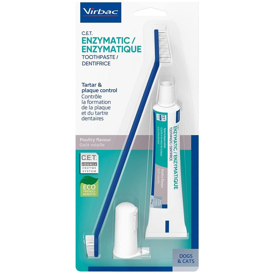 Virbac CET Enzymatic Tandpasta Tandenborstel Set