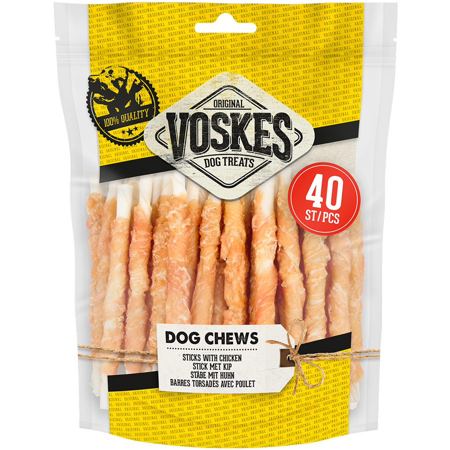 Voskes Kip Twists 40 stuks