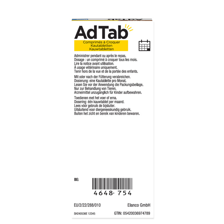 AdTab Hond achterkant verpakking