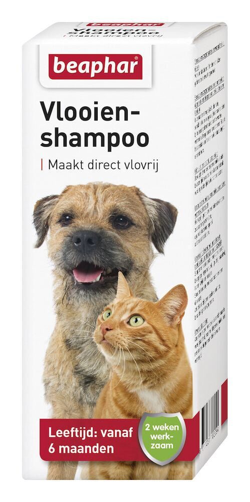 Beaphar vlooienshampoo 100 ml verpakking