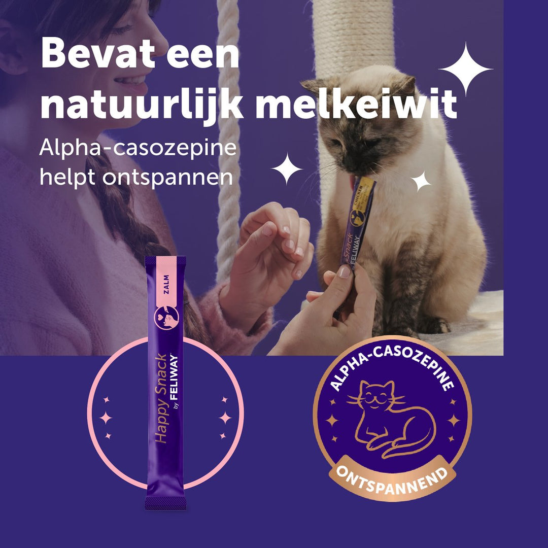 Feliway Happy Snack Zalm natuurlijk melkeiwit