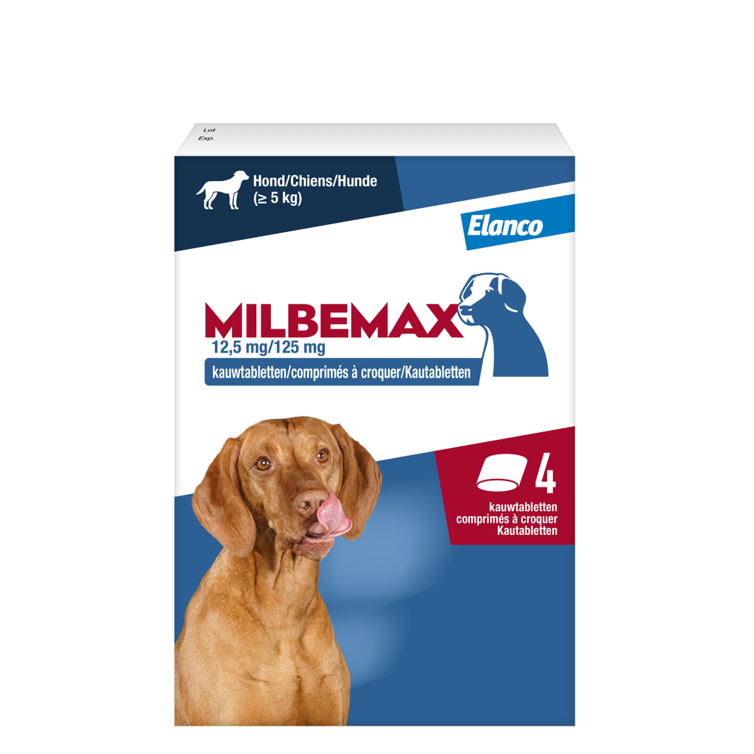 Milbemax Grote Hond Kauwtabletten 4 stuks