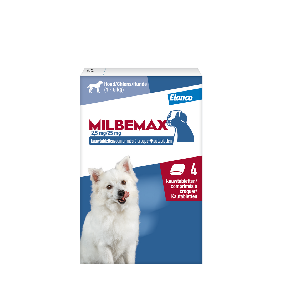 Milbemax Kleine Hond Kauwtabletten 4 stuks 