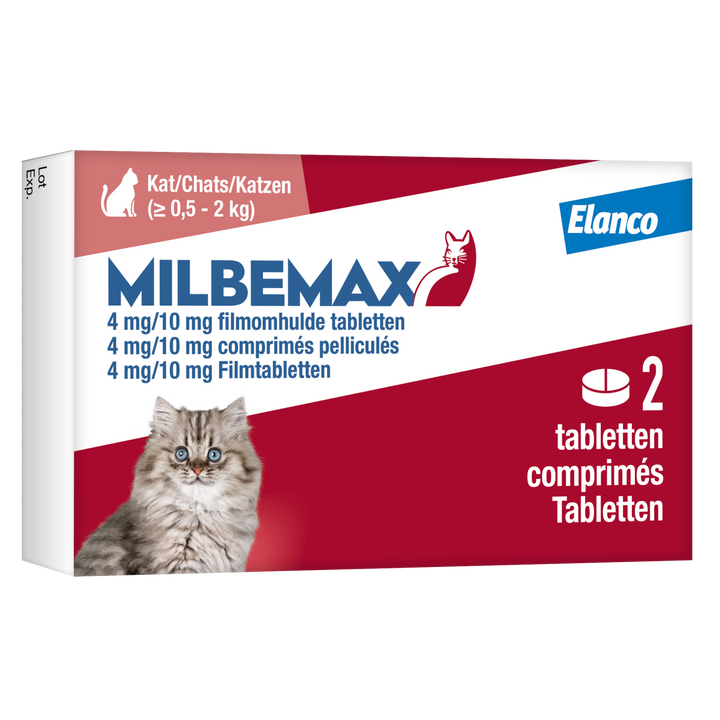 Milbemax Kleine Kat 2 tabletten ontworming