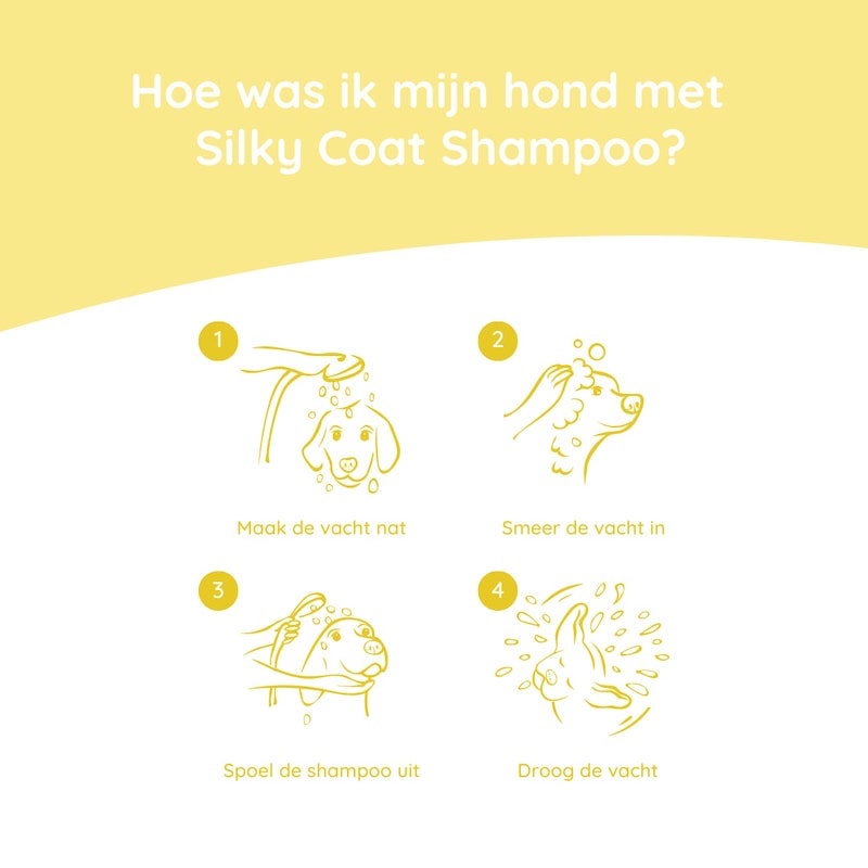 Greenfields Silky Coat Hondenshampoo Instructie