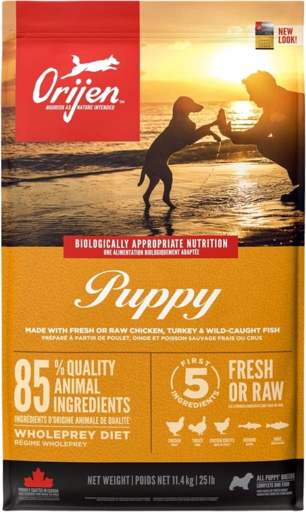 Orijen Puppy Hondenbrokken 11kg Voorkant Verpakking